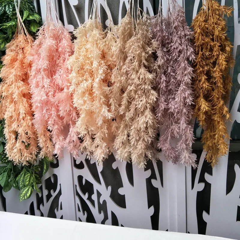 106CM Mini Grass Hanging Artificial Plant Wall Decoration Background Rattan Wall Hanging Decorative Plant Wall