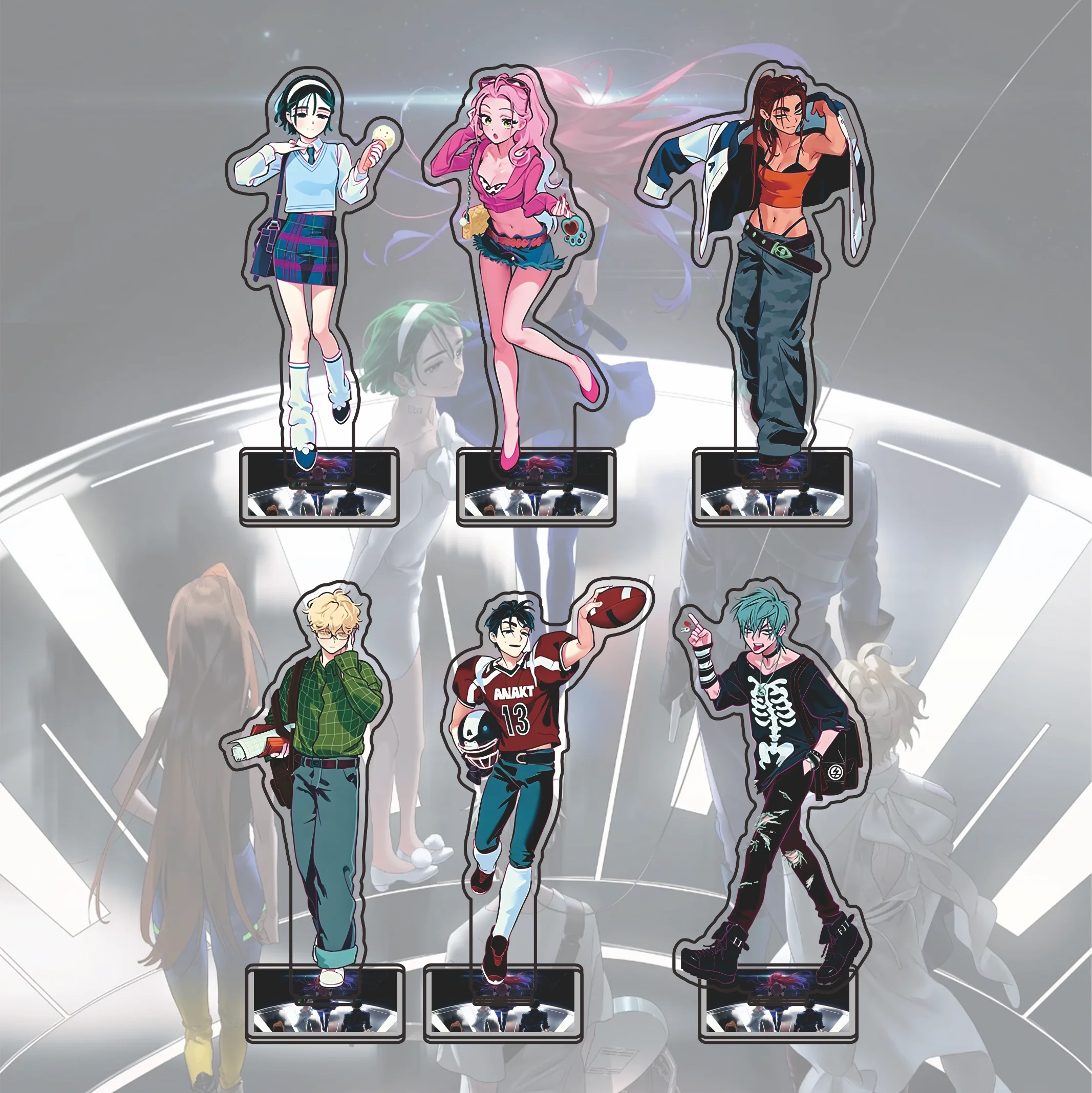 Anime Alien Stage Acrylic Standee Mizi Sua Till Ivan Hyuna Luka Desktop Ornament Fans Gift Keychain 15Cm New Hyuna Luka