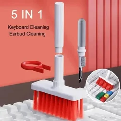 Five in One Keyboard Cleaning Brush Kit Wireless Earphone Gap Dust Removal Tool Computer Earphone Phone Case Cleaning Kit