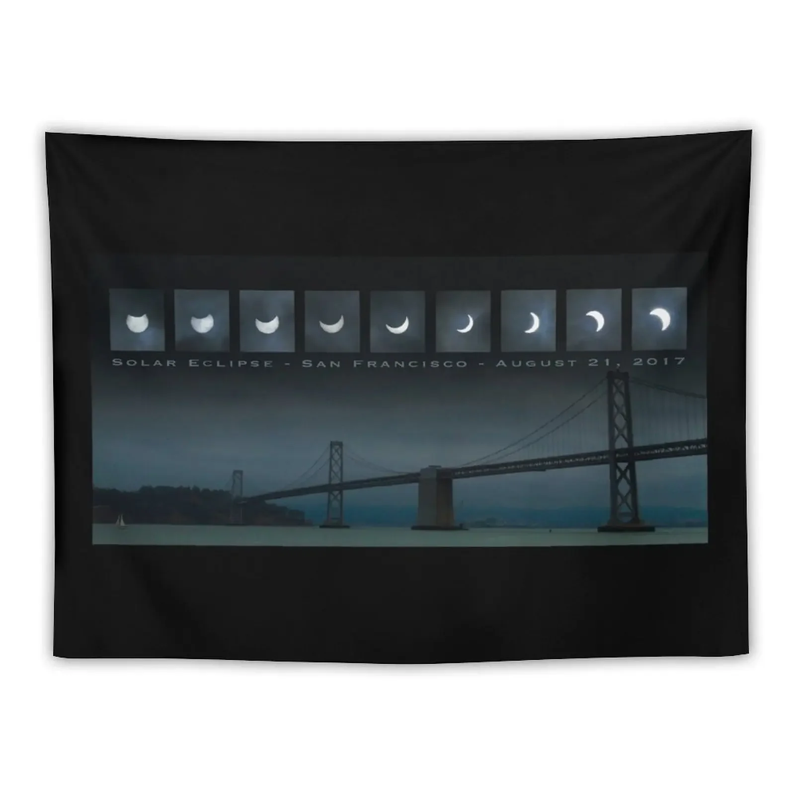 

Partial Solar Eclipse in 9 Phases 2017 Tapestry Mushroom Home Decor Aesthetic Christmas Decoration Bed Room Decoration Tapestry