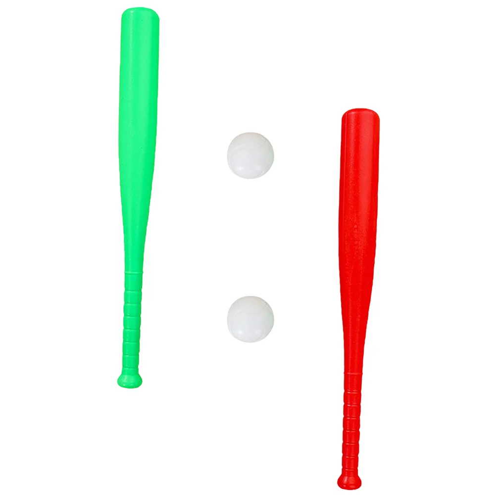 2 Sets Outdoor Training Baseball Bat Props Toys for Toddlers Children Kids outside Sports Yard