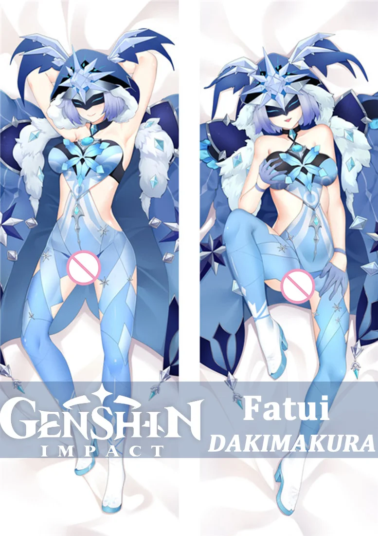 180cm Genshin Impact Boss Fatui Pillowcase Cartoon Game Hugging Body Pillow Customize Fleece Dakimakura Cover Winter Pillowcover