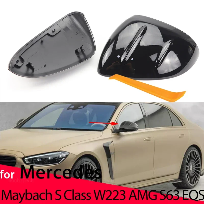 

Rearview Side mirror cover caps shell Replacement for Mercedes-Benz Maybach AMG S-Class S Class W223 S 63 S63 EQS V297 53