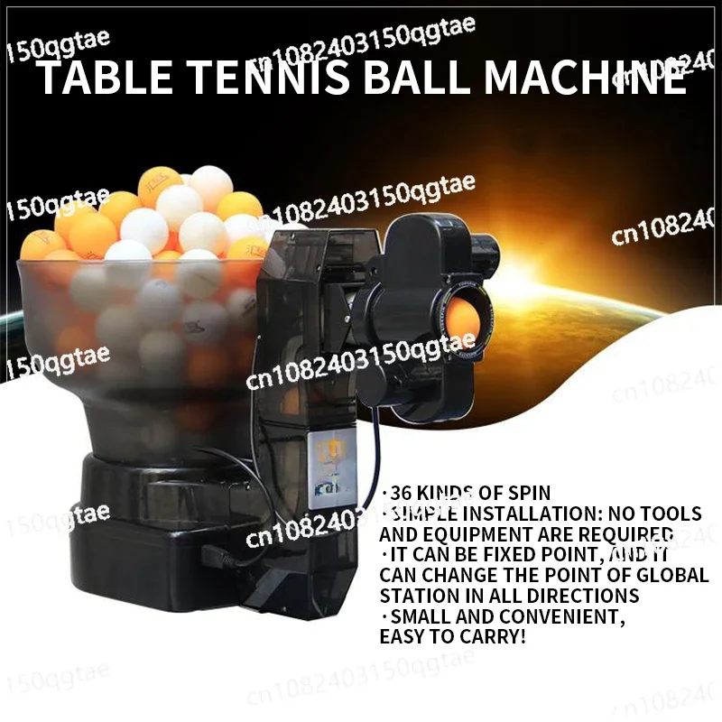 Automatic Table Tennis Ball Machine, Multi-rotation and Multi-point Ball Machine, Luxury Home Training Device