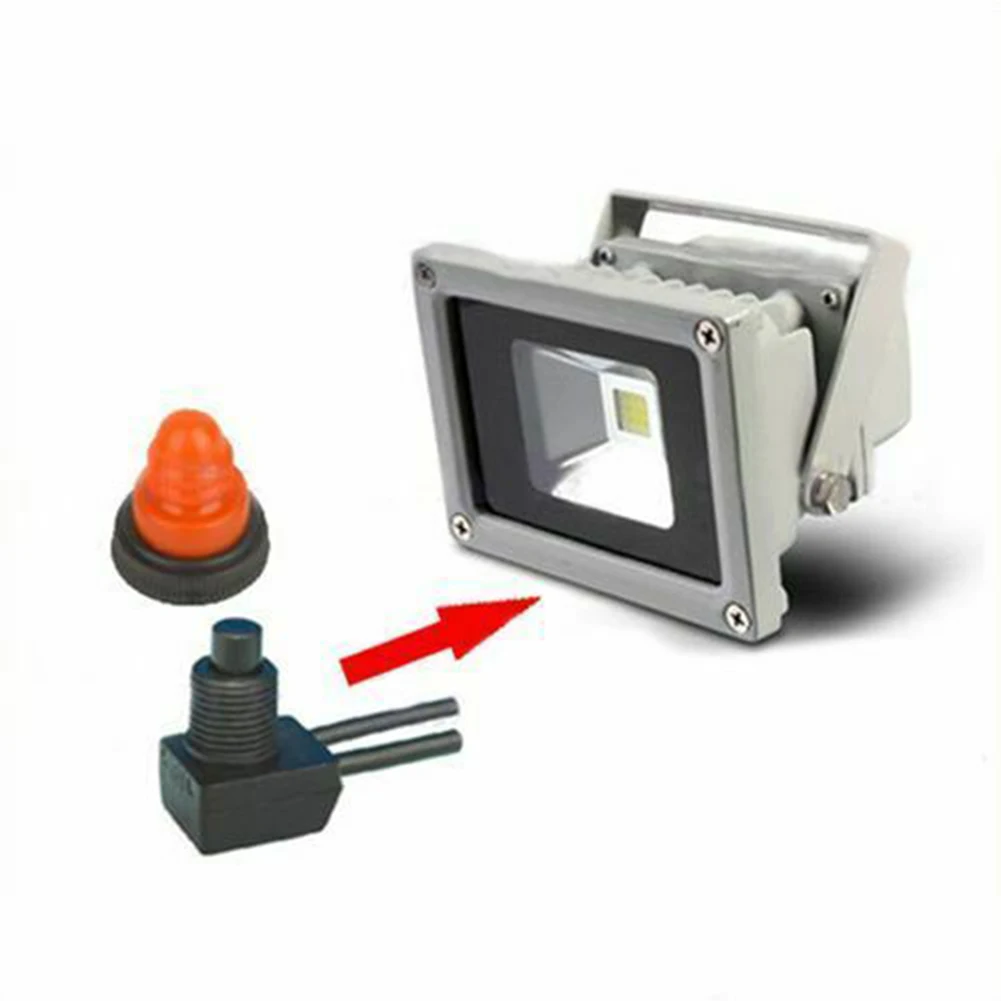 Push Button Switch On-Off Switch KP107 Plastic Shell Self-locking Sturdy Waterproof 250V Bakelite Base Electric Equipment Parts