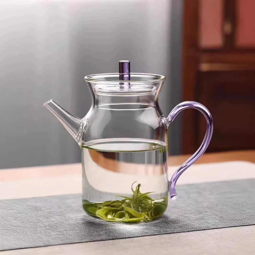 Parzune Heat resistant glass with filter glass tea pot 400ml/13.5oz