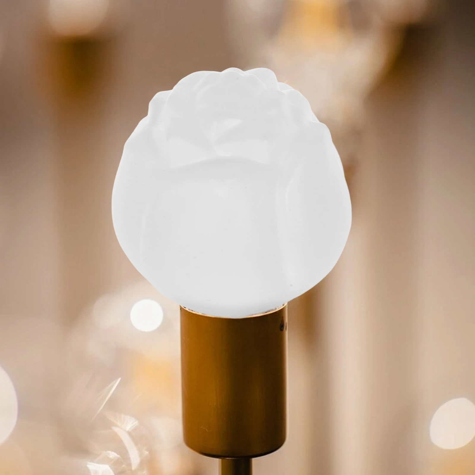

Rose Flower Lampshade Plastic Replacement Shades for Lamps Table Floor Cover Round Decorative Light Diffusion Warm Ambiance Easy