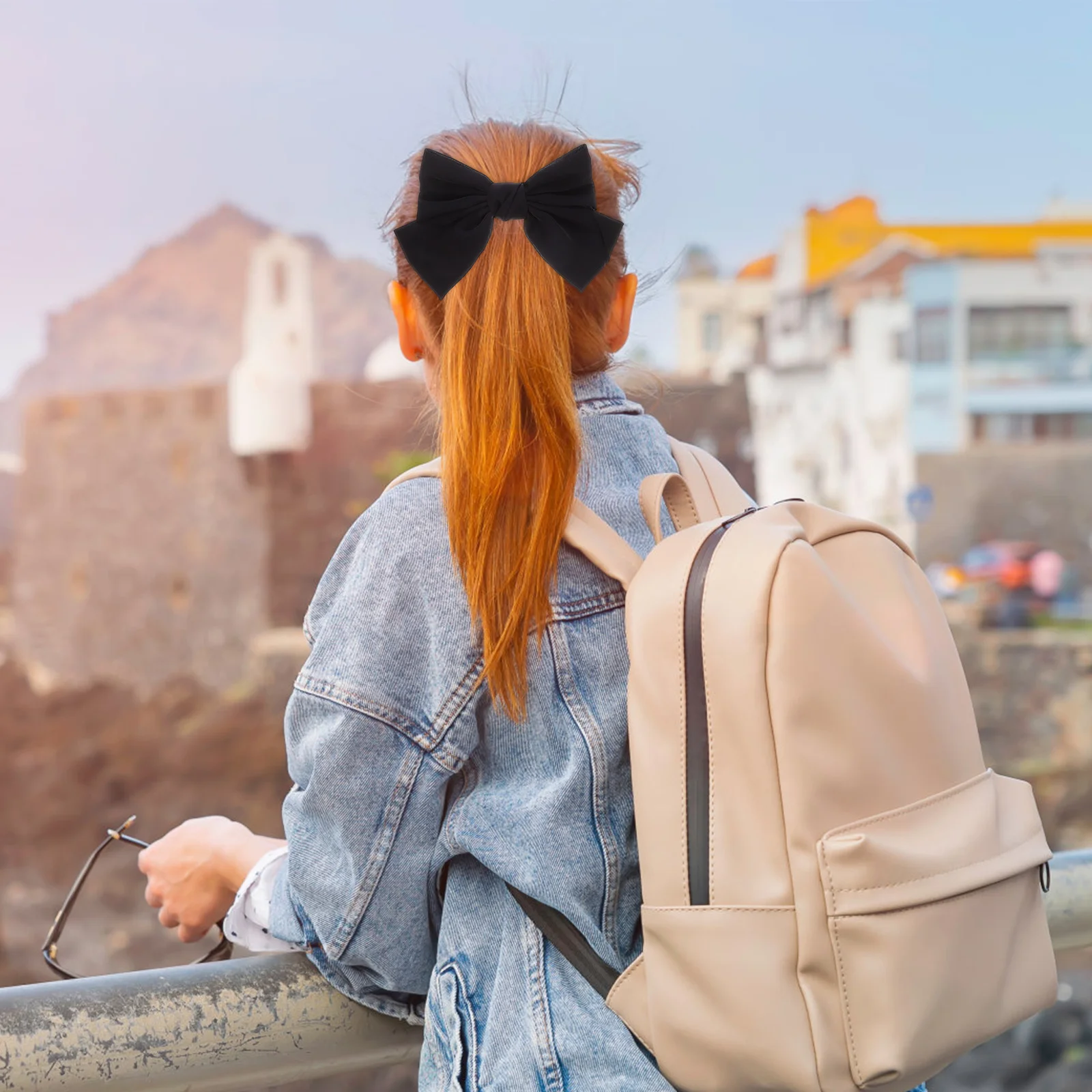 

9 шт. модные заколки для волос с бантом из цинкового сплава, тканевый материал, элегантные аксессуары для наряда для женщин и девочек, лента для волос