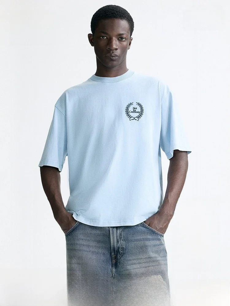 

Loose Fit Men's T-irt Spring 2026 New Arrival Casual Sle ort Sve Cotton Comfortable Everyday Wear H&M 330384