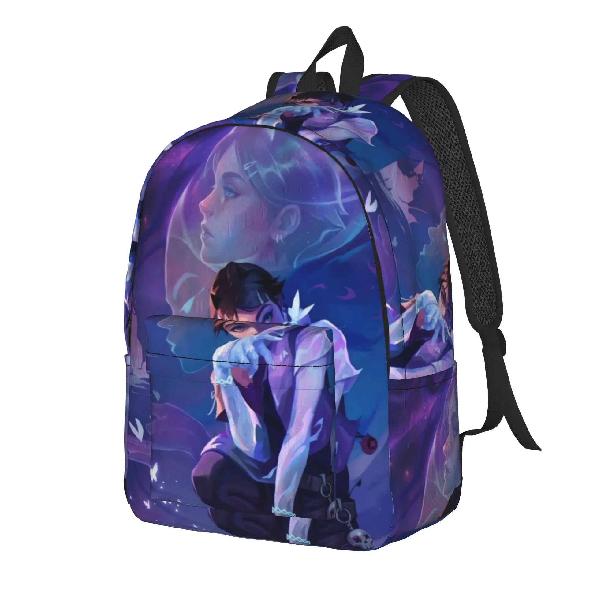 Clove Backpack V-Valorant Workout Backpacks Girl Colorful Breathable School Bags Funny Rucksack