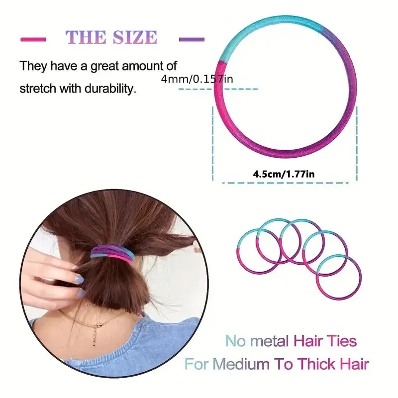 Black Elastic Hair Ties — product detail 4