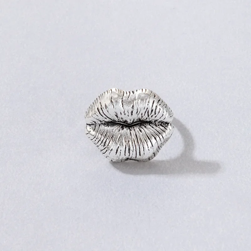 Lip Shape Finger Ring Statement Finger Jewelry Accessories Punk Style