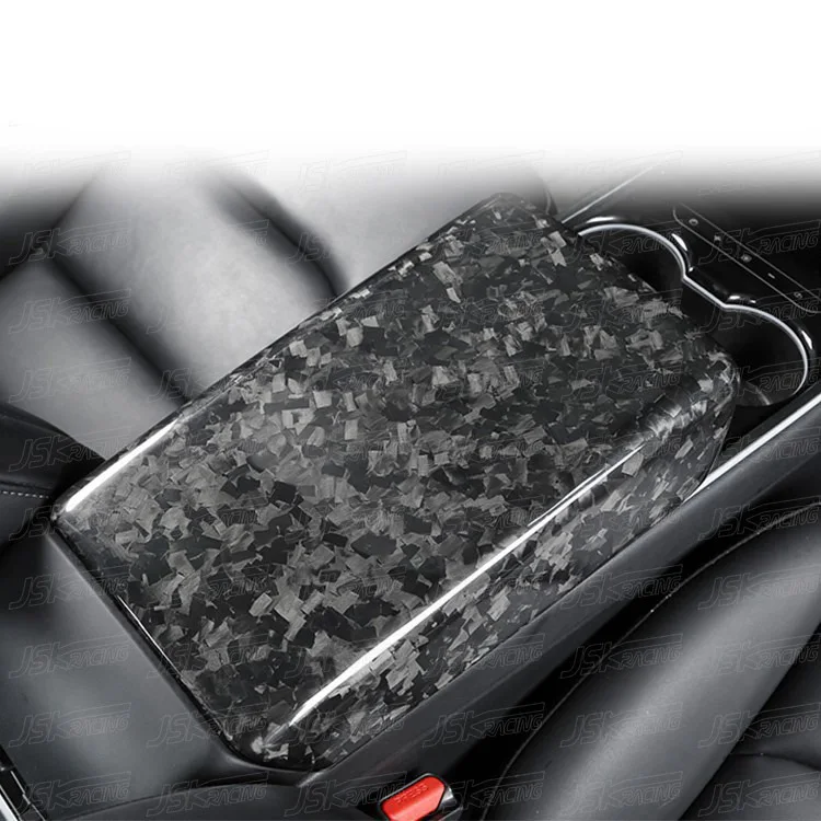 

Forged Carbon Fiber Armrest Box Cover for 2016-2019 Teslal Model 3