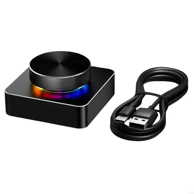 

K3NB Color Backlit USB -ручка регулировка нажмите команды SPIN для нескольких систем