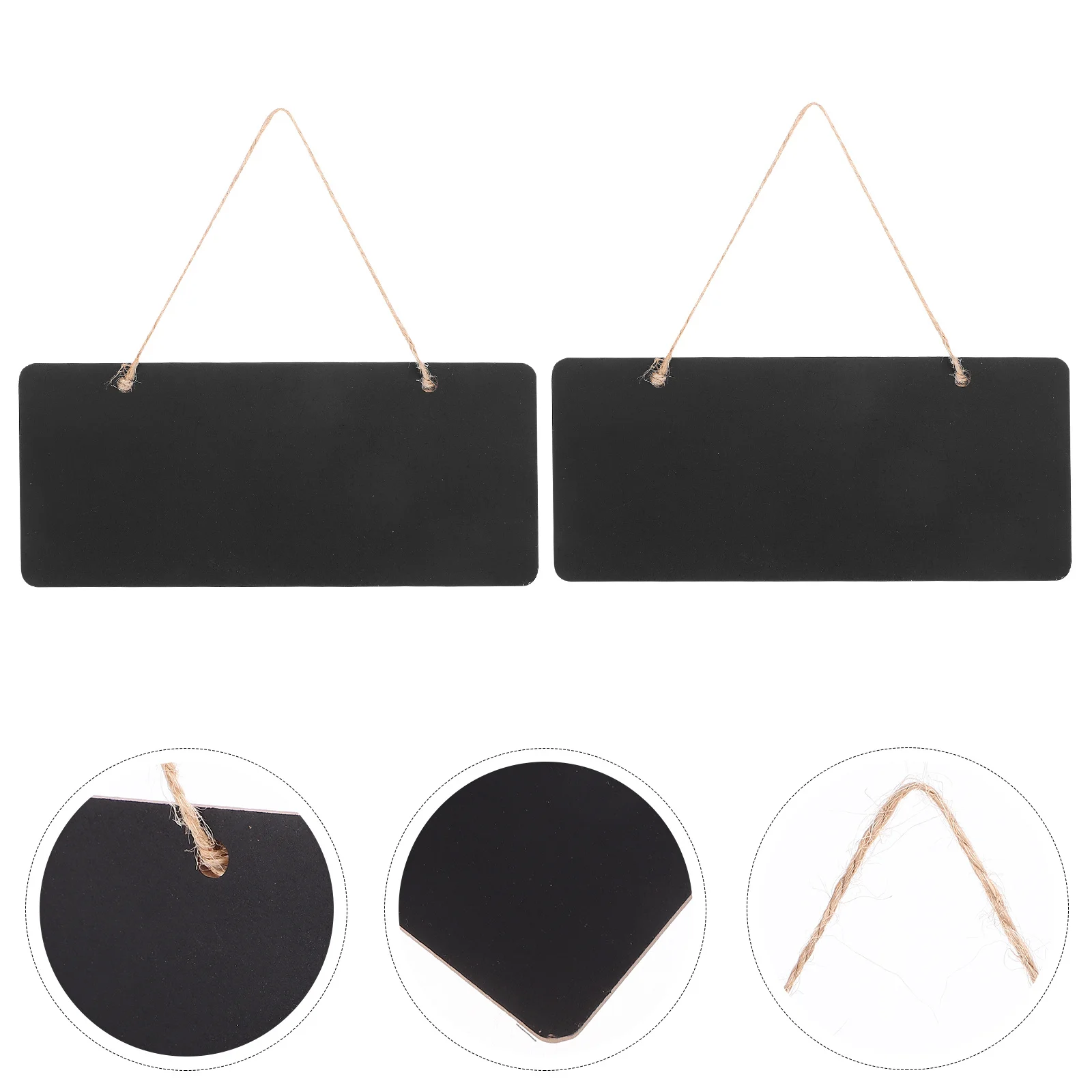 6 قطع من لوح الكتابة المعلقة، علامة السبورة الخشبية، علامة الرسائل المحمولة القابلة لإعادة الاستخدام والمسح للمنزل والمكتب والمقهى