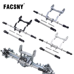 Aluminum Servo Mount With Simulation Hydraulic Steering Kit For 1/10 RC Crawler Car FACSNY Pumpkin SCX10 II 90046 Straight Axle