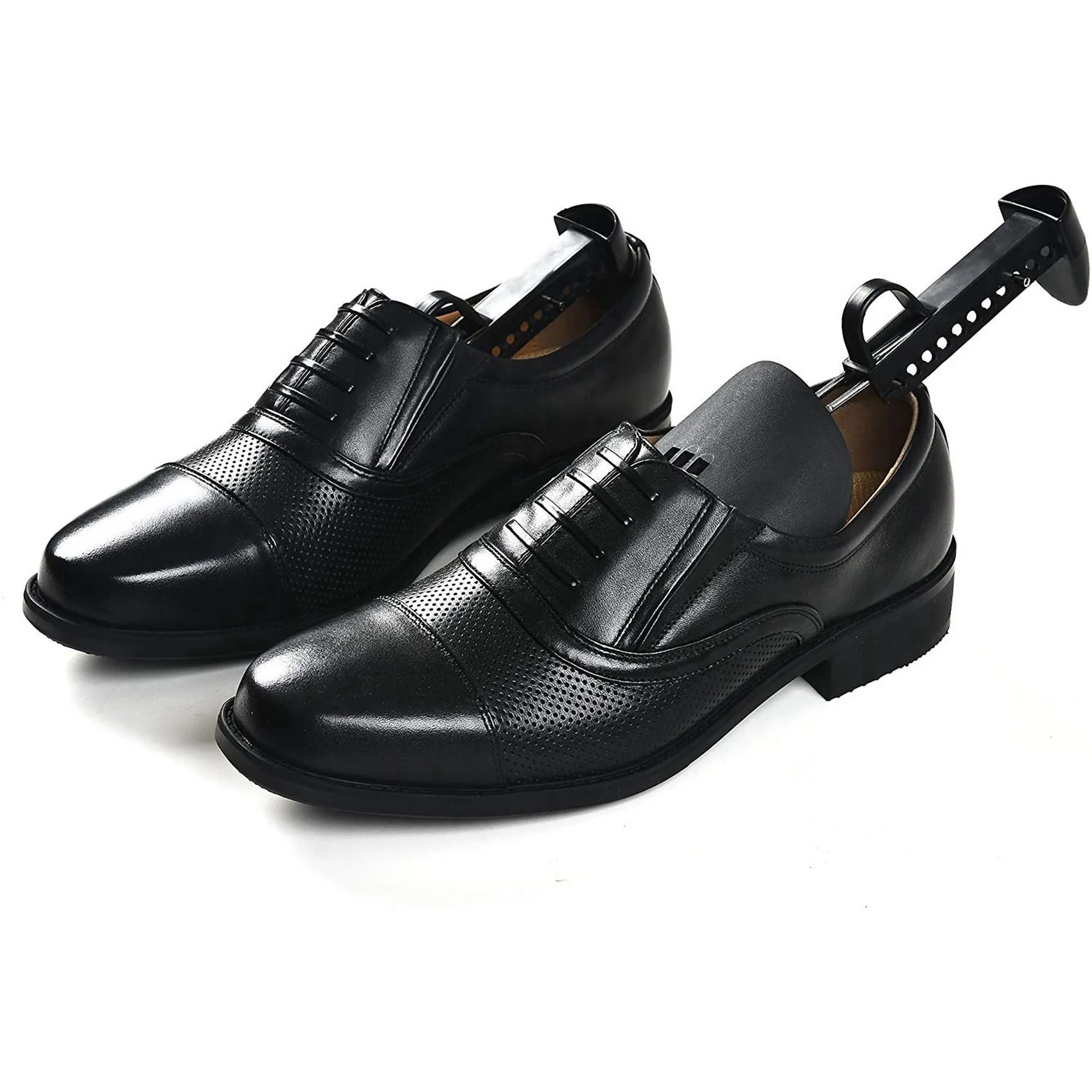 CYGJ-20 Pair Durable Form Plastic Shoe Tree Practical Boot Shoe Stretcher Black