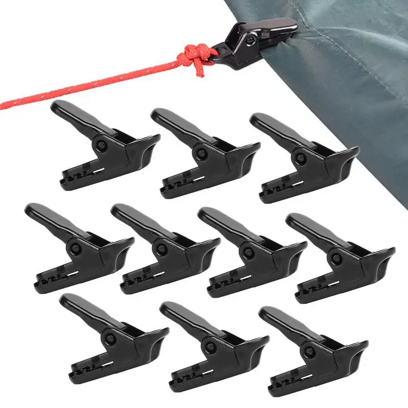 10/1PCS Camping Tarps Canvas Clips Cool camping gear Awning tent Deck pack Snap Gripper Caravan Jaw Grips Awning Pole Clip