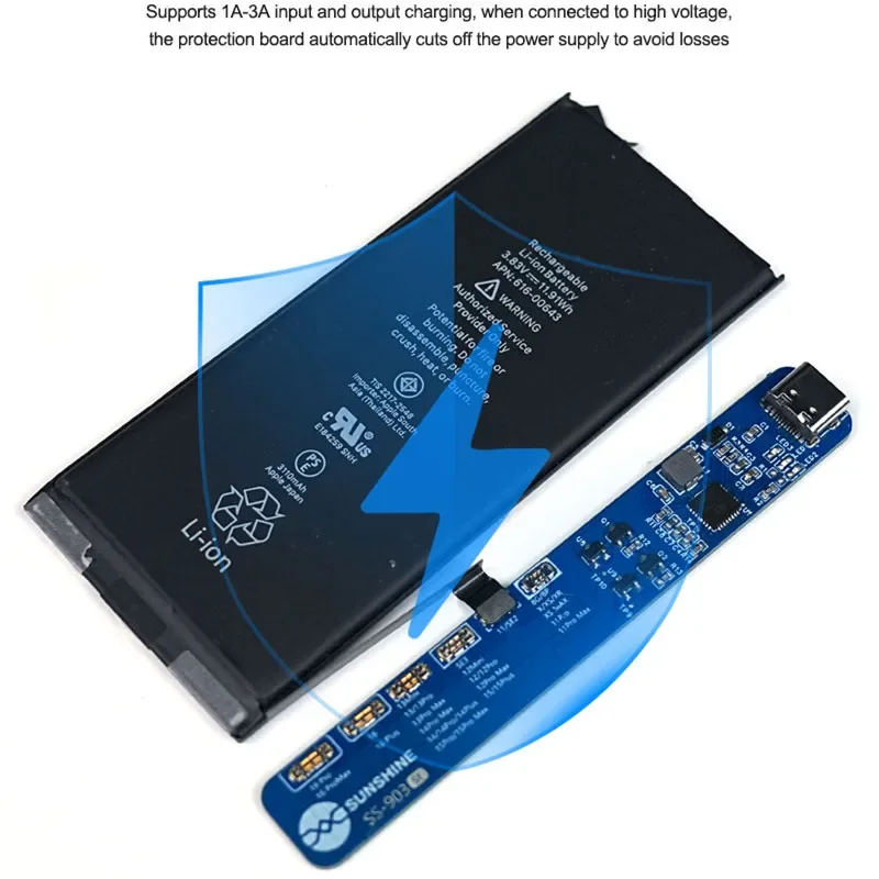 StalSHINE SS-903 SE Charge Rapide Security ation Conseil pour IP 8-16Pro 16Plus16ProMax Android Surcharge Protection Charge Testeur