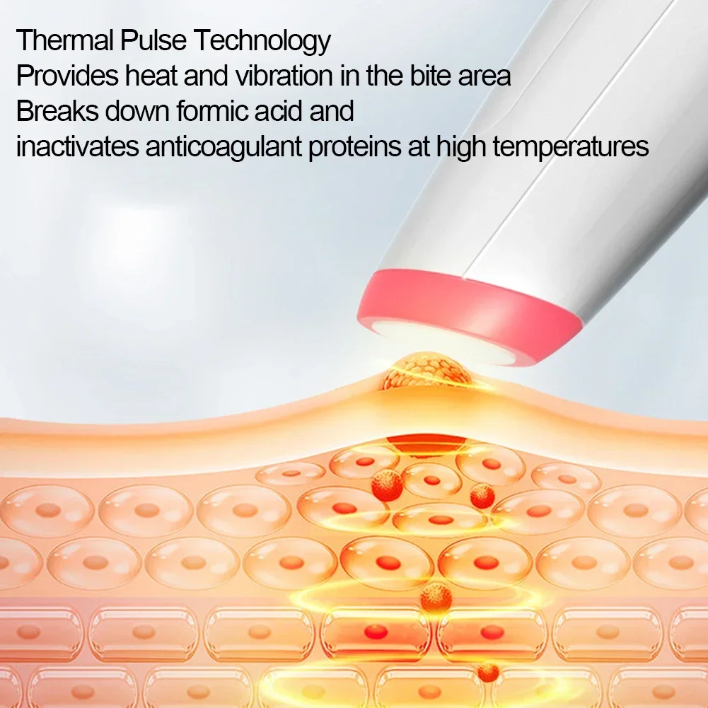 قلم تخفيف الحكة المحمول، أقلام بعد لدغات البعوض في الهواء الطلق، قلم حراري لدغات البعوض قابل لإعادة الشحن