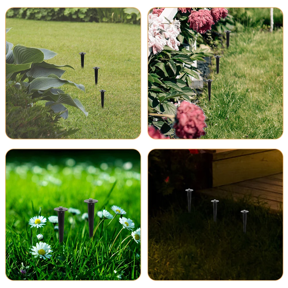 

12pcs Solar Ground Stakes Aluminum Garden Decorative Windmill Landscape Pathway Lights Outdoor Yard Lawn Christmas Metal Spikes