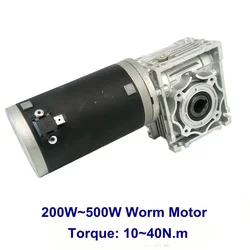 Gear Motor Hollow China Electric 200W 12V 24V Dc Worm Geared Motor