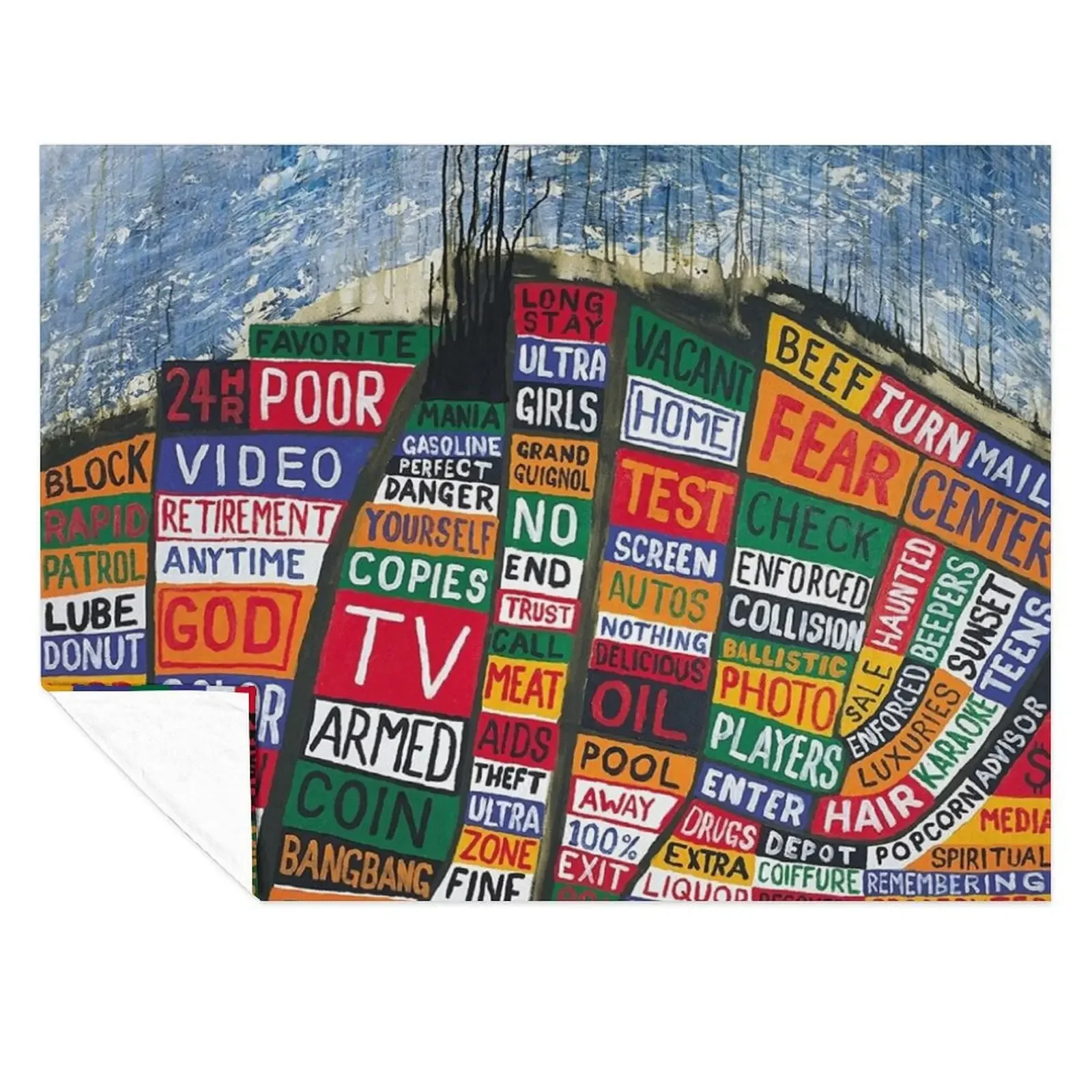 

RADIOHEADS Throw Blanket Large Flannel Luxury Brand sofa bed Blankets