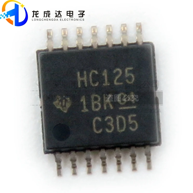 

30pcs original new SN74HC125PWR screen printed HC125 TSSOP-14 driver IC chip