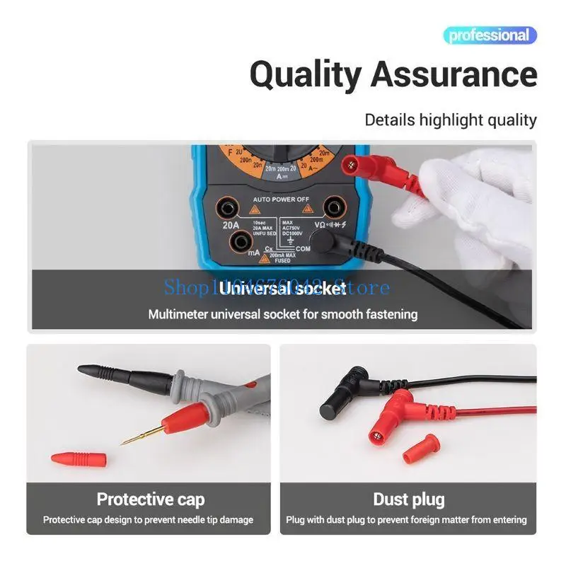 652F PT1031 20A Gold-plated Tip Multimeter Test 1000V Slicon Wire for Sharp Need