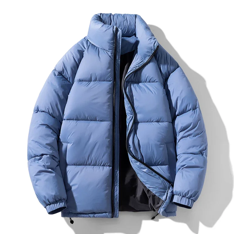 

Winter Men Clothing Jacket Parka Male Zipper Thicken Warm Snow Coats Male Hooded Windbreaker Down Parkas Outerwear Fashion Brand