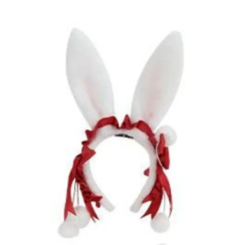 

Милая повязка на голову с бантом и мягким искусственным мехом, плюшевые кроличьи уши, регулируемый детский костюм, вечерние аксессуары для волос, подарок