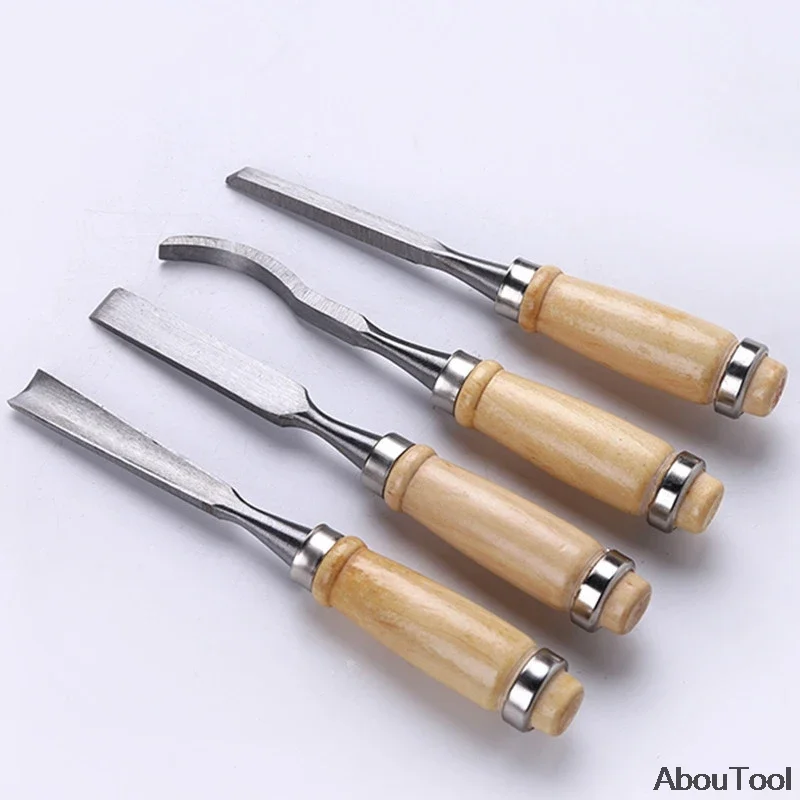 Professional 12Pcs/set Manual Wood Carving Hand Chisel Tool Set Carpenters Woodworking Carving Chisel DIY Hand Tools Set