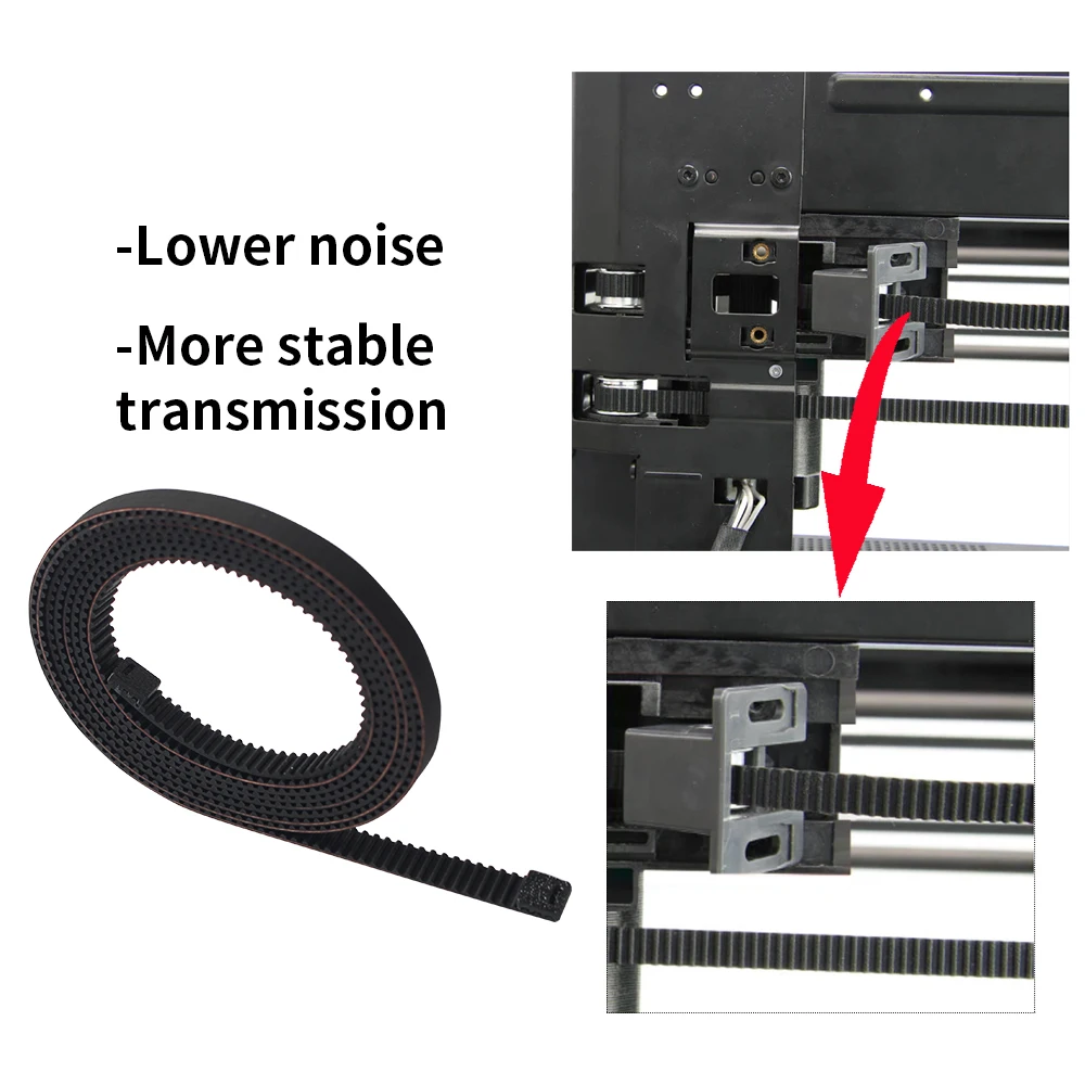 Belt For Bambu Lab X1 X1S P1P P1S X Y Z-axis Synchronous Belt Fiberglass Rubber 1142mm 1442mm for X1 series P1P 3D Printer Parts