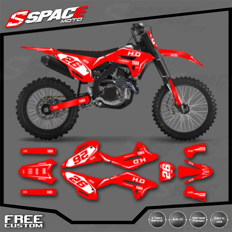 

SPACE Custom Motorcycle Graphics Background Decal for HONDA 2022-2024 CRF250R CRF 2021 2022 2023 CRF450R Decals Stickers Kits 07