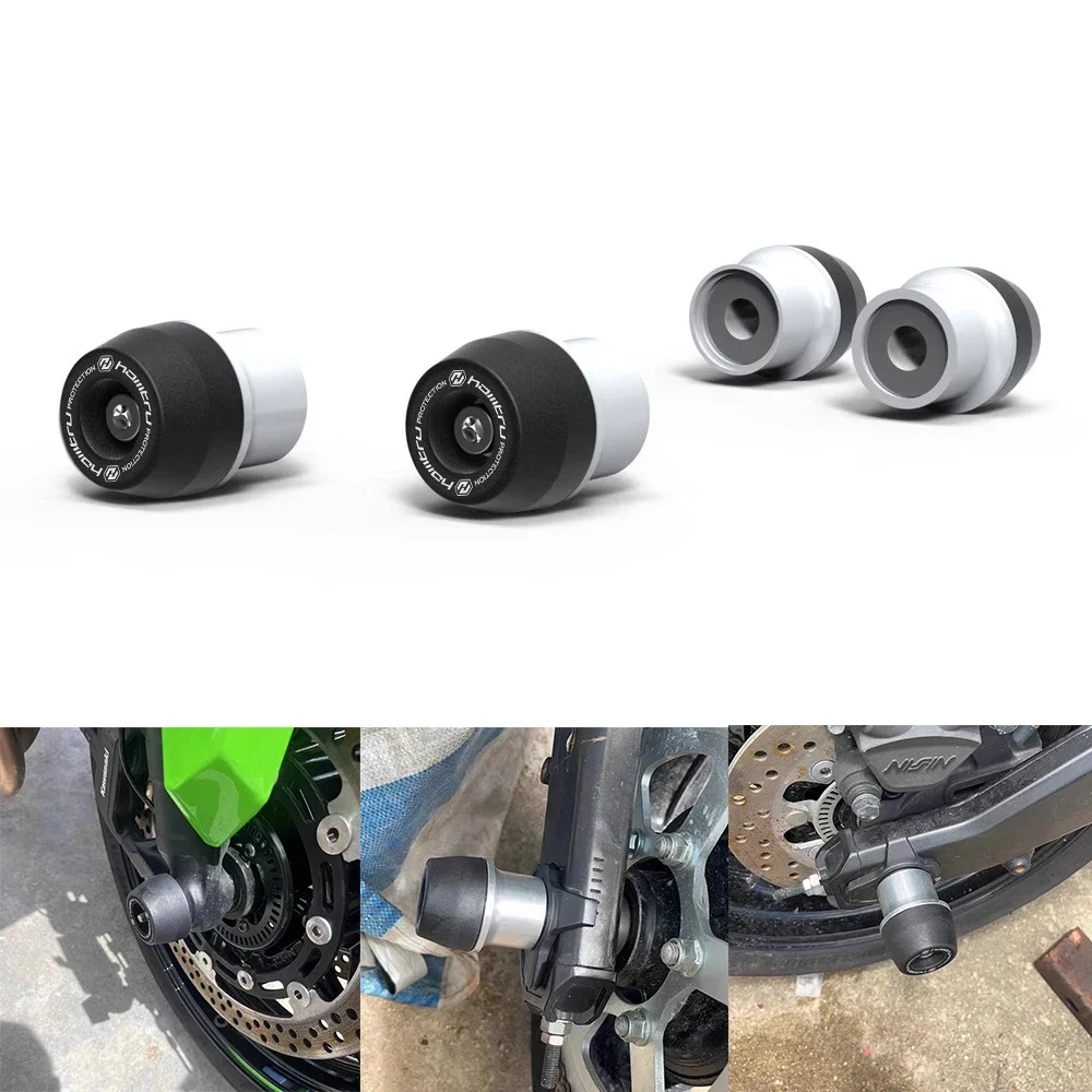 

Motorcycle Front Rear Wheel Fork Slider For Kawasaki NINJA 400 ninja 400 2018-2023 Axle Crash Falling Protector