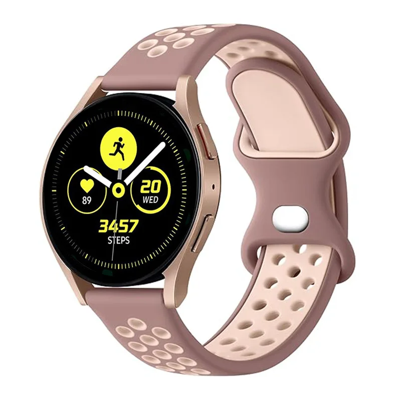 Cinturino per orologio in Silicone da 20mm per Samsung Galaxy Watch 6 5 4 Band 40mm 44mm/Galaxy Watch 6 Classic 43mm 47mm bracciale uomo/donna 20mm