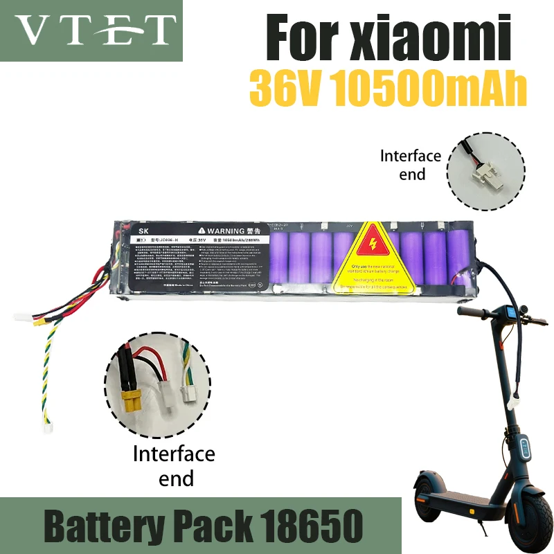 

2025 NEW Original 36V10500mAh Battery for Xiaomi M365 M356 M356Pro Special Battery Pack 36V Li-ion Battery Riding 40km Diy 18650