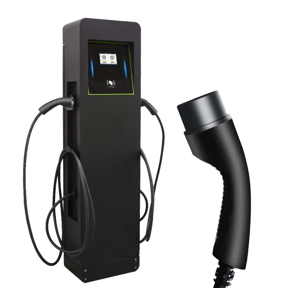 Oem 44kw Ev Charger type 2 AC 22 kW EV Car Level 2  EV Charging Station With POS Terminal Credit Card Payment Gateway APP