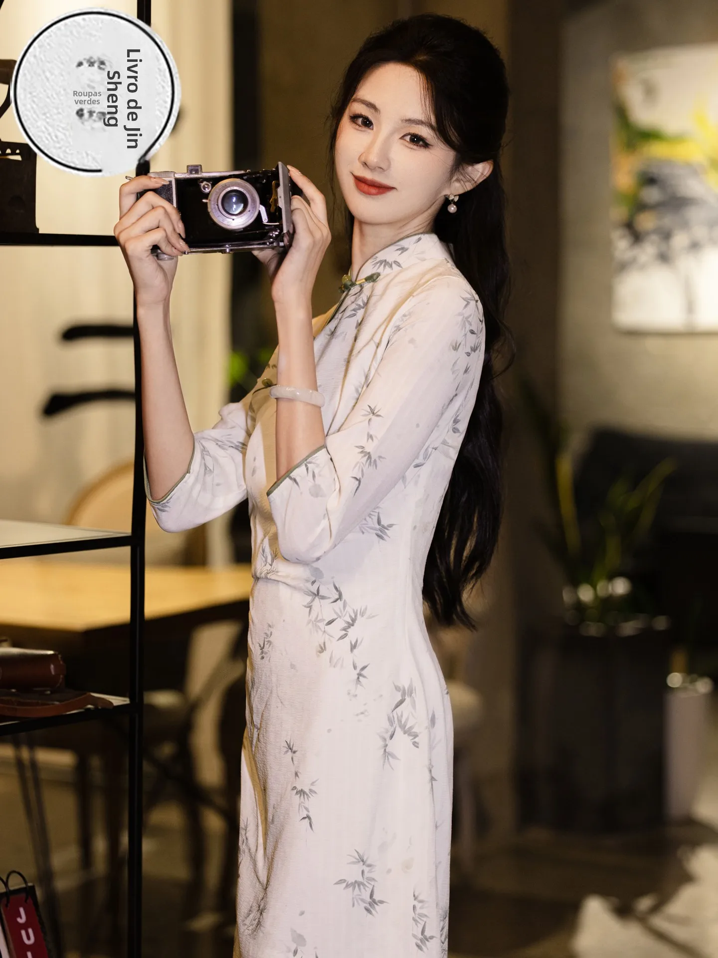 new-chinese-sle-reformed-long-vintage-dr-women's-daily-wear-breathable-polyester-fiber-floral-print-midi-dr