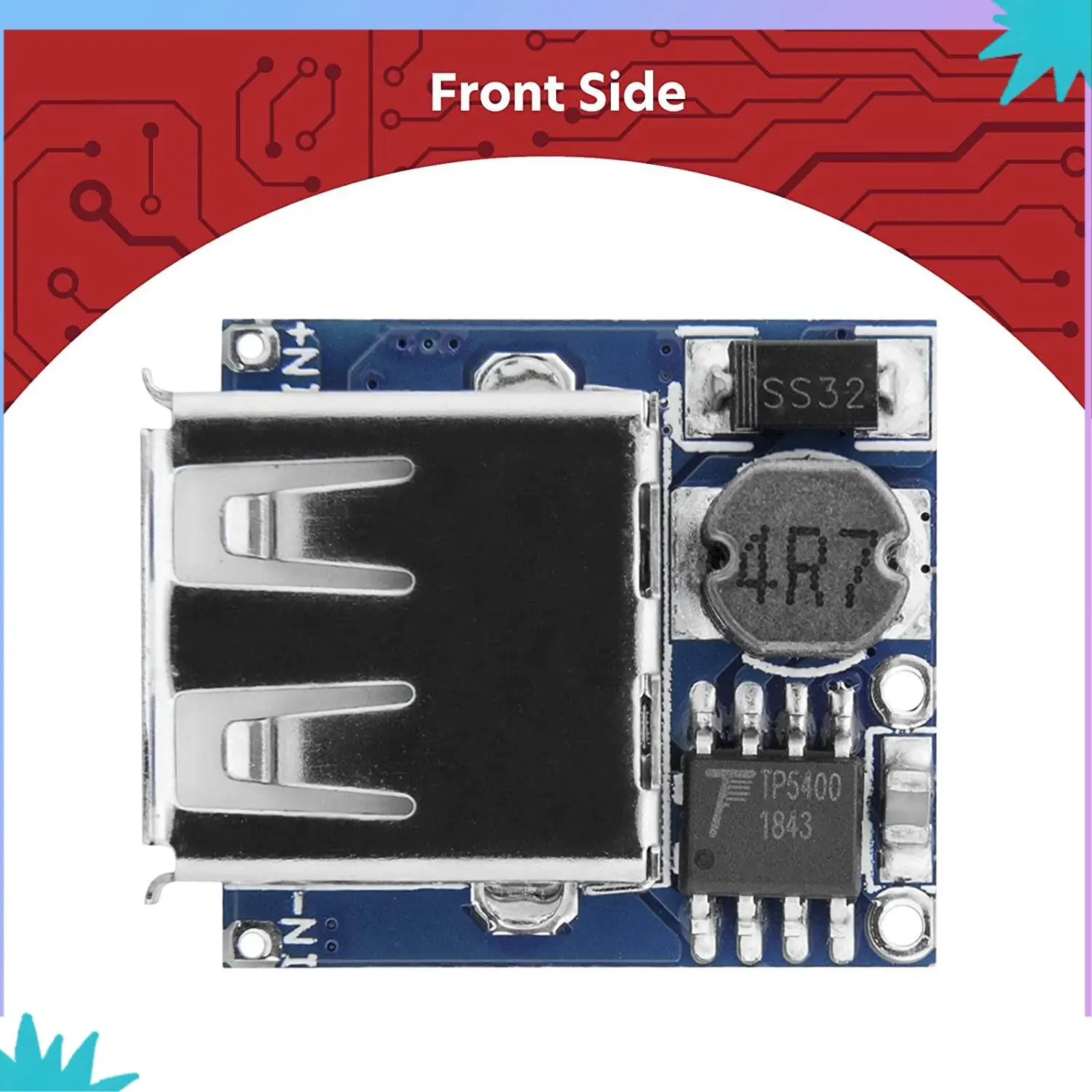 ABZW 5 X Power Bank Module Charge Controller TP5400 Micro-USB And USB Connection