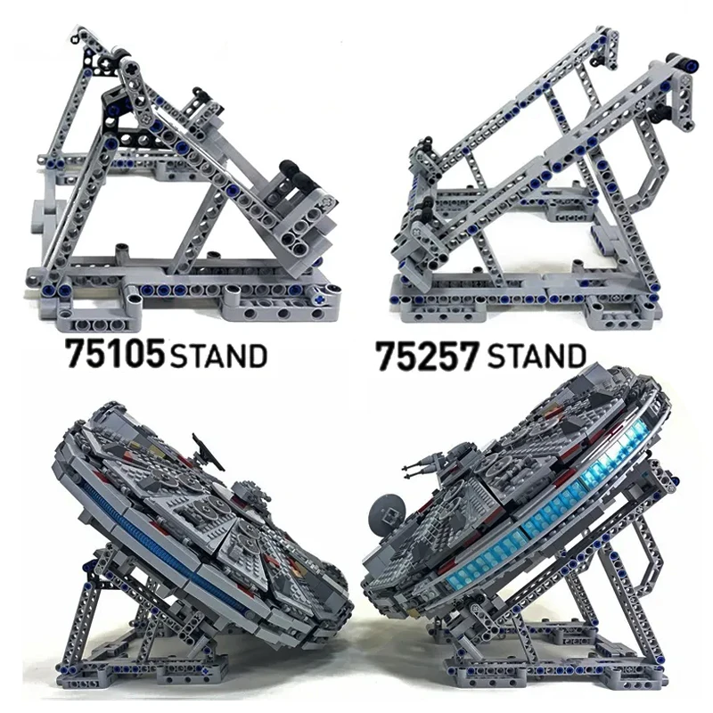 The Display Stand for Millennium 75257 Falcon Vertical MOC Building Blocks Bricks Compatible for 05007 75105 Ultimate Collectors