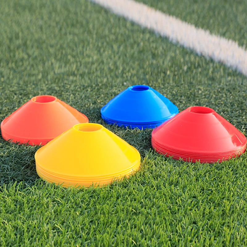 10pcs Training Disc Sports Rugby Football Roller Skating Agility Disc Windproof Flying Saucer Cone Marking Training Accessories