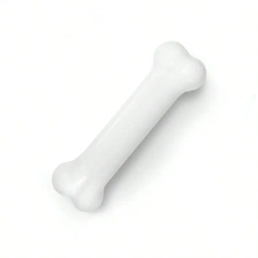 Juguete para masticar Power Chew Classic Bone para perros, juguetes duraderos para perros mordedores agresivos, sabor a pollo, tamaño extra pequeño/petite - hasta 15 libras. 1 Unidad