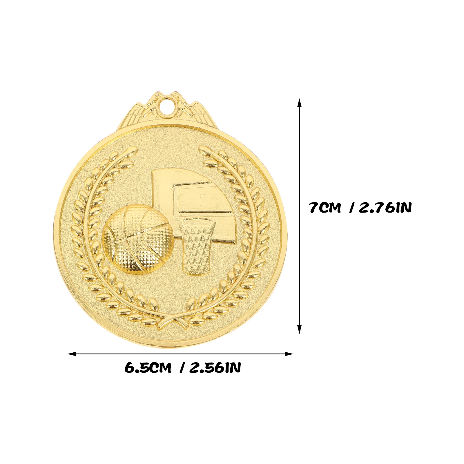 3 قطع من ميداليات الجائزة المعدنية الذهبية والفضية والبرونز، متينة ومتينة للمنافسات الرياضية وحفلات كرة السلة #2