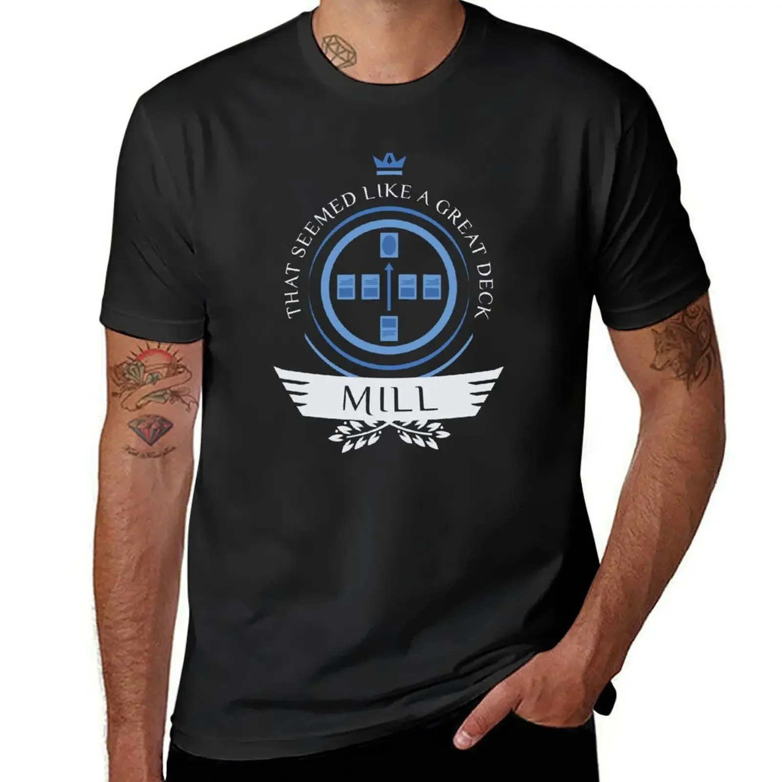 Mill Life T-Shirt for a boy boys whites customizeds outfits for men