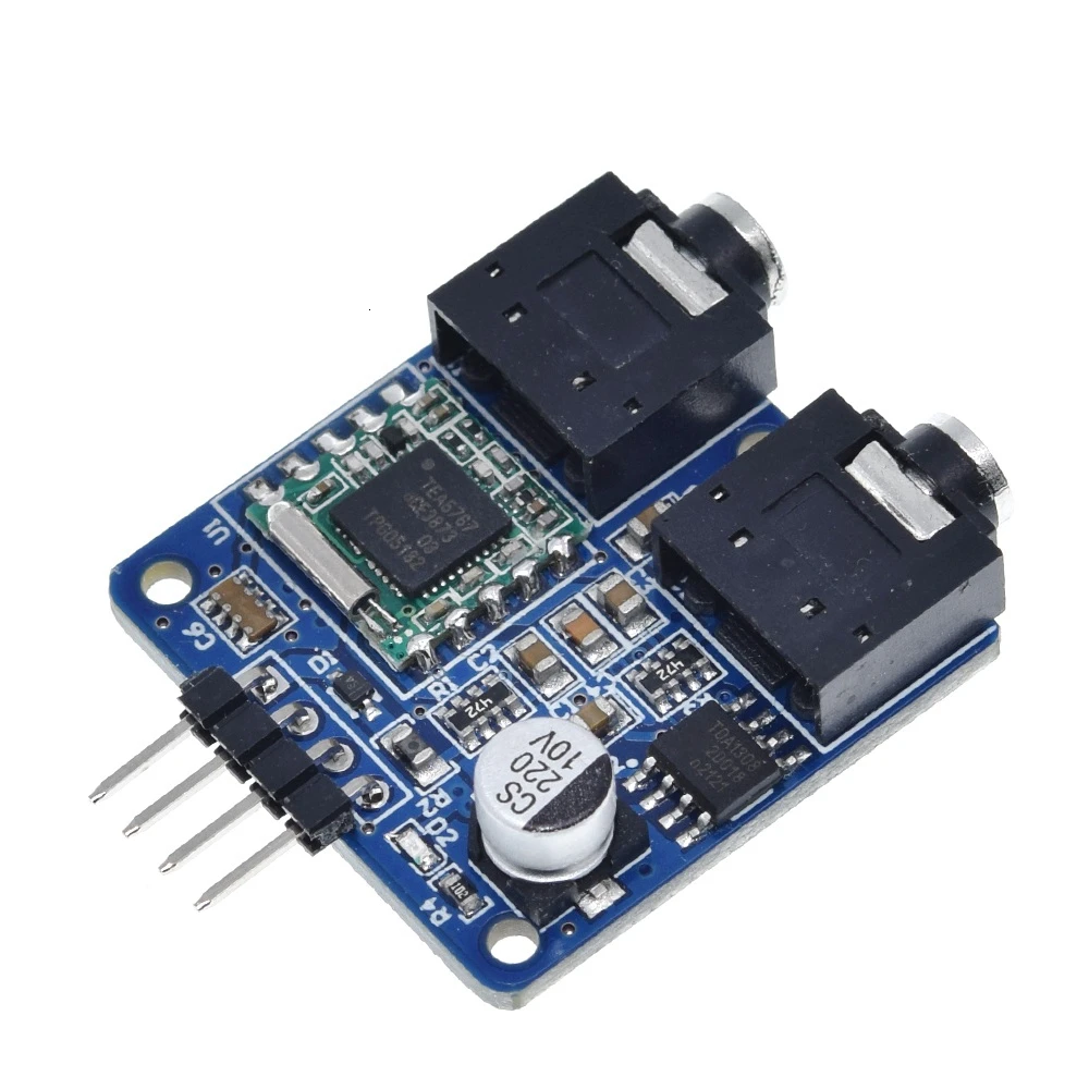 TZT TEA5767 FM Stereo Radio Module For Arduino 76-108MHZ With Free Antenna Reverse Polarity Protection Diode Filtering Sensor