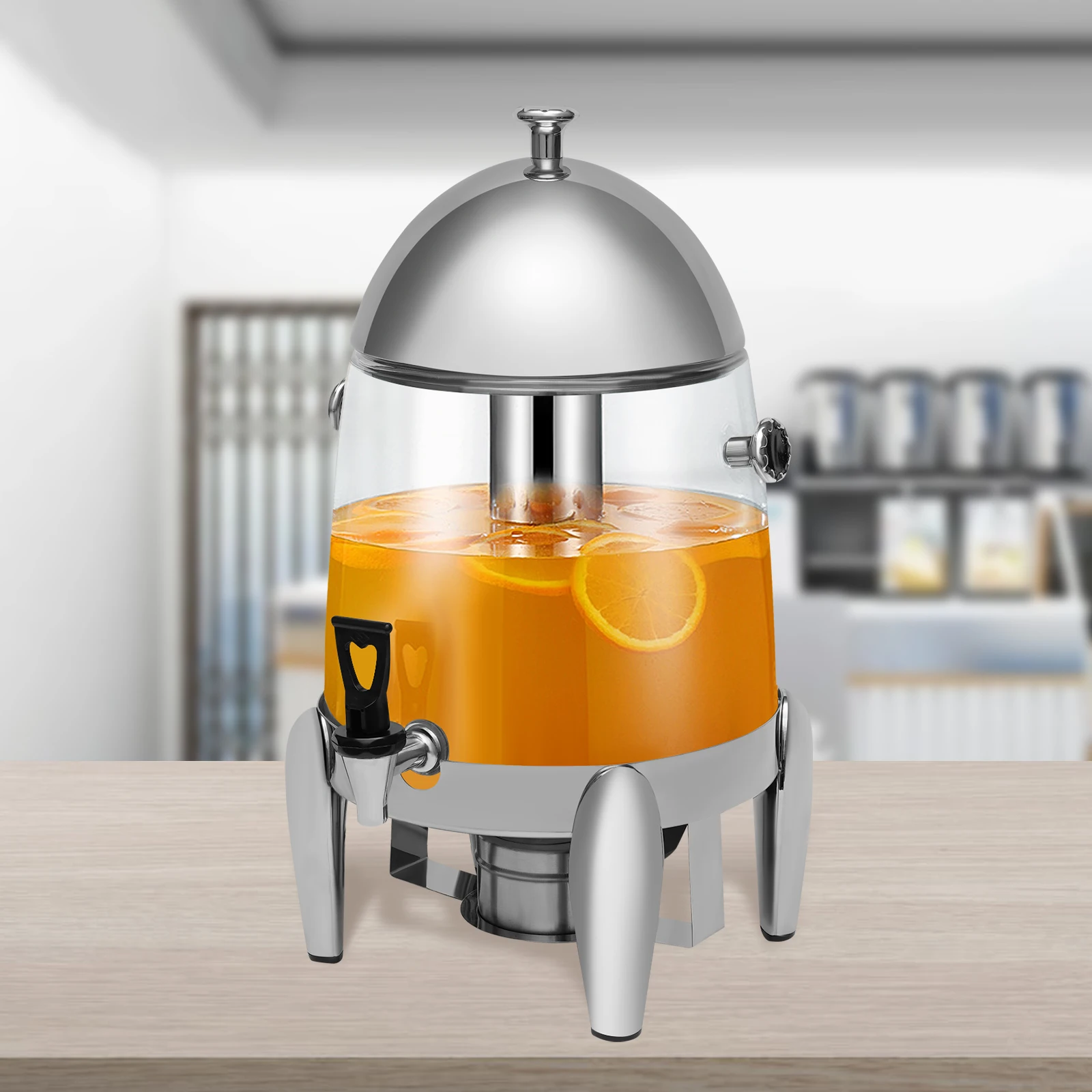 

Insulated Beverage Dispenser-75 Cup Hot&Cold water Urn for Catering-Stainless Steel Premium 12 L/3.2 Gallon Hot Drink Dispenser
