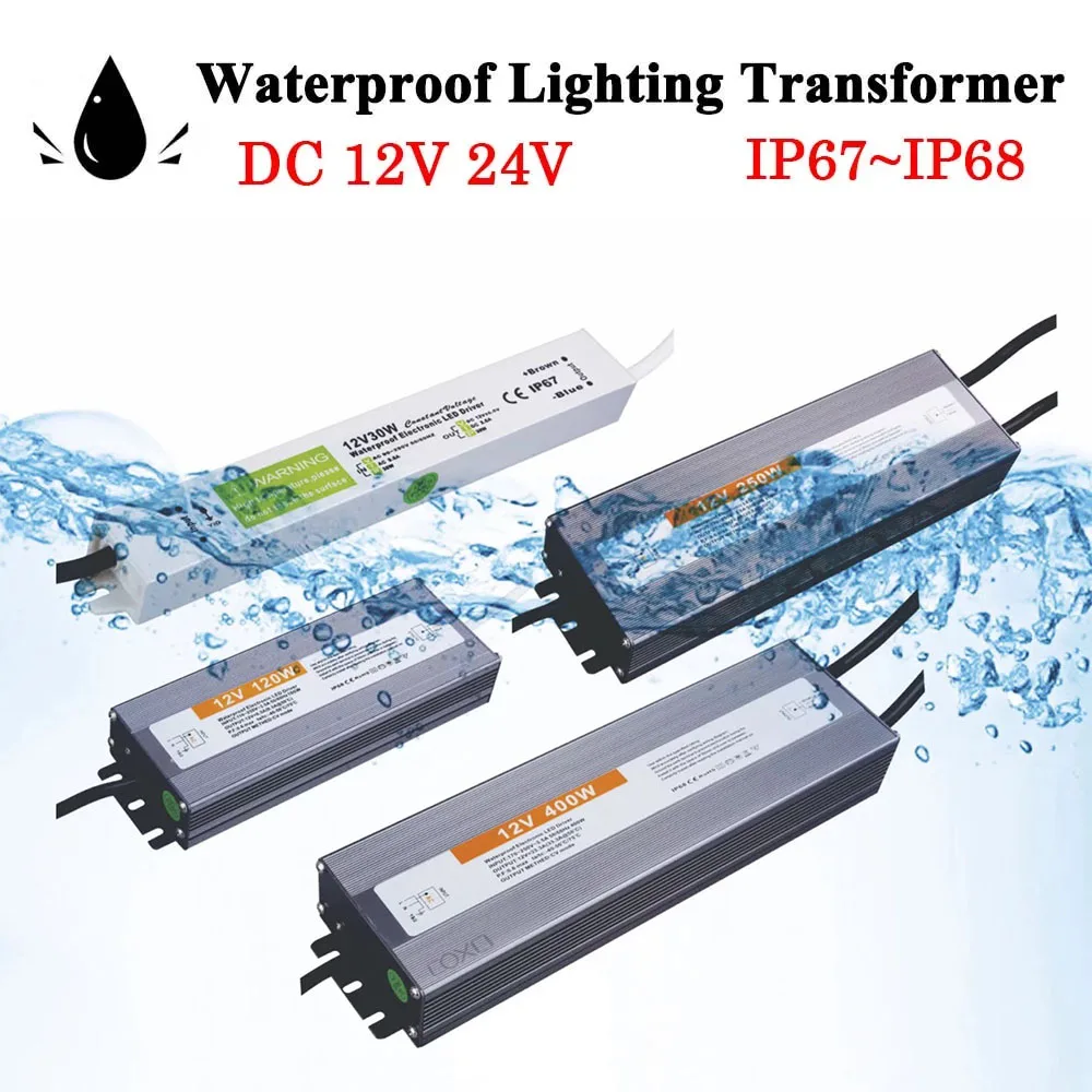 

Импульсный источник питания постоянного тока 12 В 24 В водонепроницаемый IP67 ~ IP68 Трансформатор наружного светодиодного освещения 10 Вт 20 Вт 30 Вт 50 Вт 60 Вт 80 Вт 100 Вт 200 Вт 300 Вт