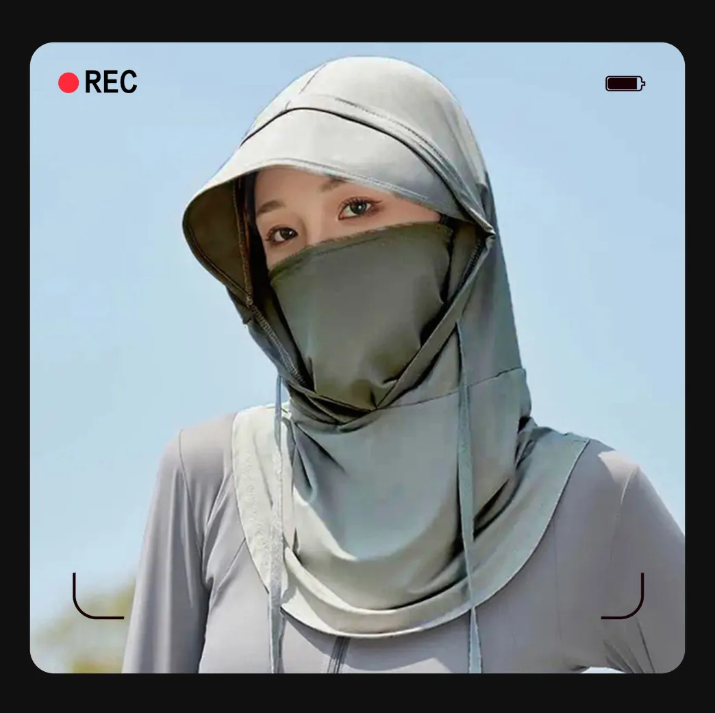 

Sunscreen Face Mask UV Protection Neck Wrap Cover Ice Silk Face Cover Anti-UV Hat Outdoor Cycling Cap Fishing Neck Cover Caps