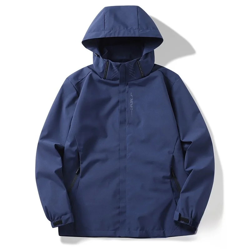 

Мужская длинная свежайка, весна-осень, новая свободная ветровка с капюшоном, модный уличный тонкий топ из полиэфирного волокна для пары